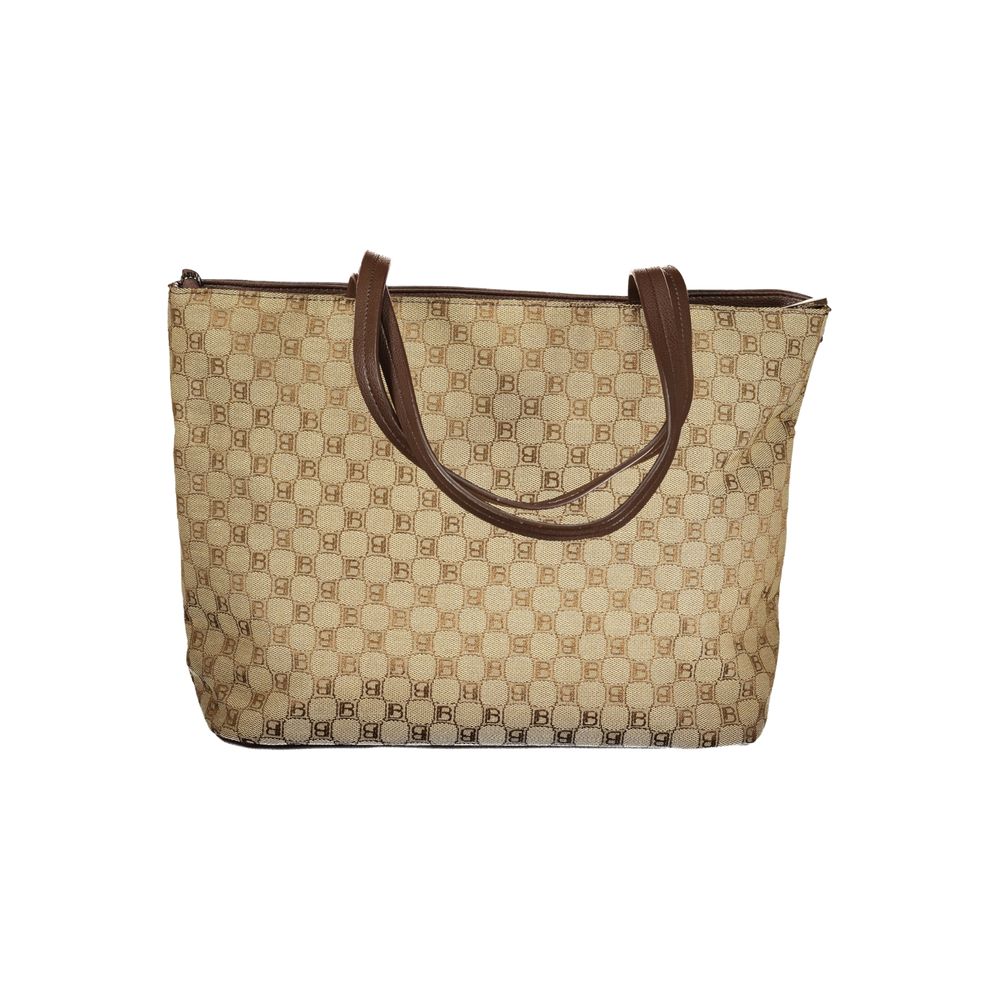 Laura Biagiotti Beige Polyester Women Handbag Laura Biagiotti