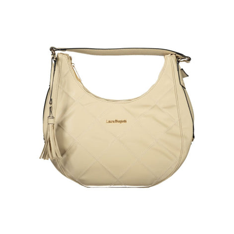 Laura Biagiotti Beige PVC Women Handbag Laura Biagiotti
