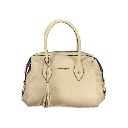 Laura Biagiotti Beige PVC Women Handbag Laura Biagiotti