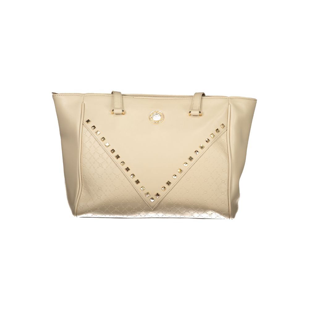 Laura Biagiotti Beige PVC Women Handbag Laura Biagiotti
