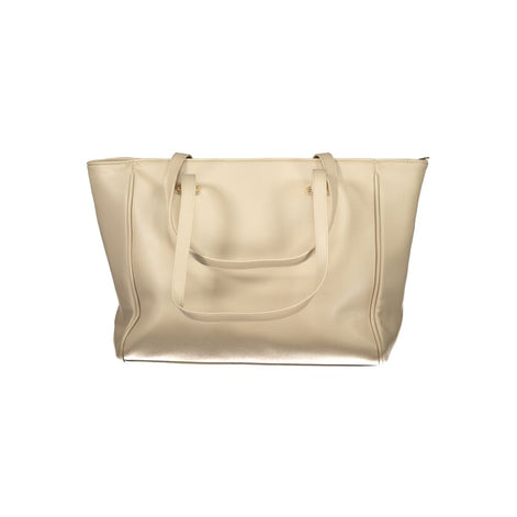 Laura Biagiotti Beige PVC Women Handbag Laura Biagiotti