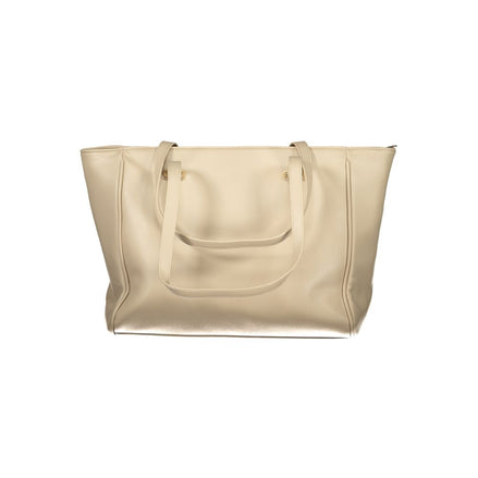 Laura Biagiotti Beige PVC Women Handbag Laura Biagiotti