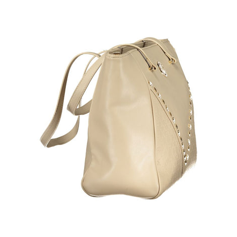 Laura Biagiotti Beige PVC Women Handbag Laura Biagiotti