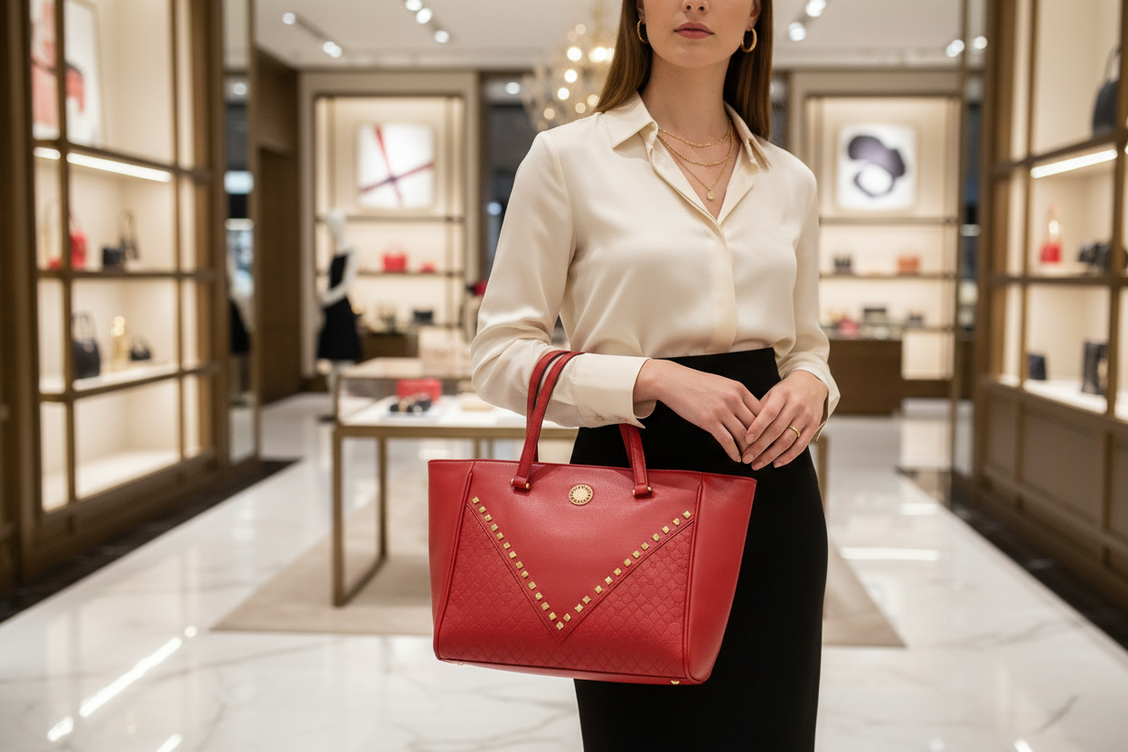 Sac Laura Biagiotti Rouge Bradenton Femme