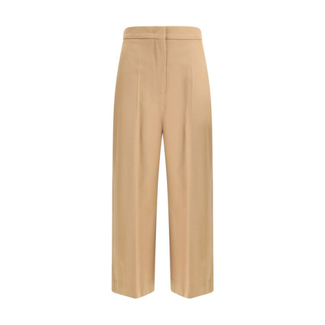 Max Mara Beige Fleece Wool Casual Pants Max Mara