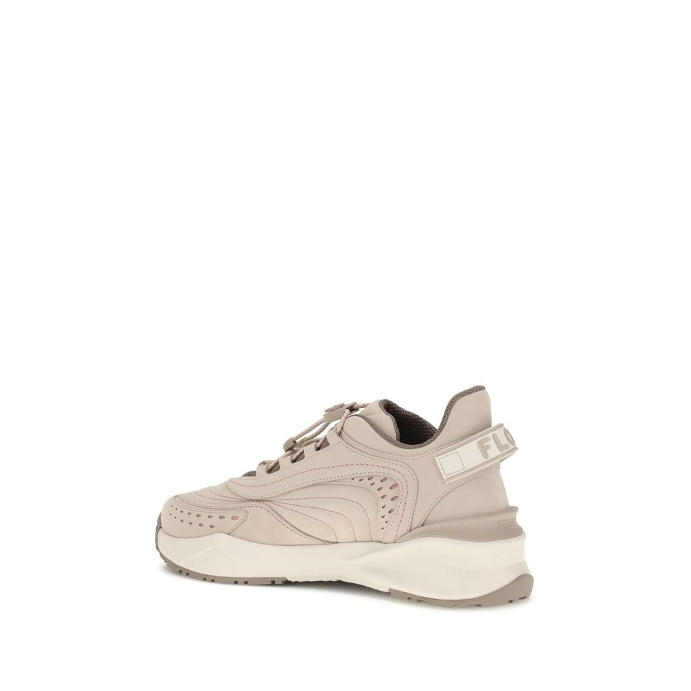 Fendi Cream Rubber Athletic Sneakers Fendi