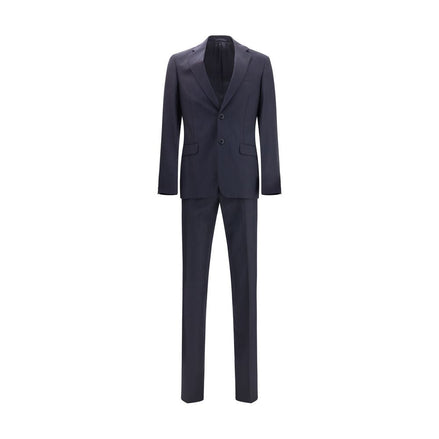 Prada Blue Fleece Wool Two-Piece Suit Prada
