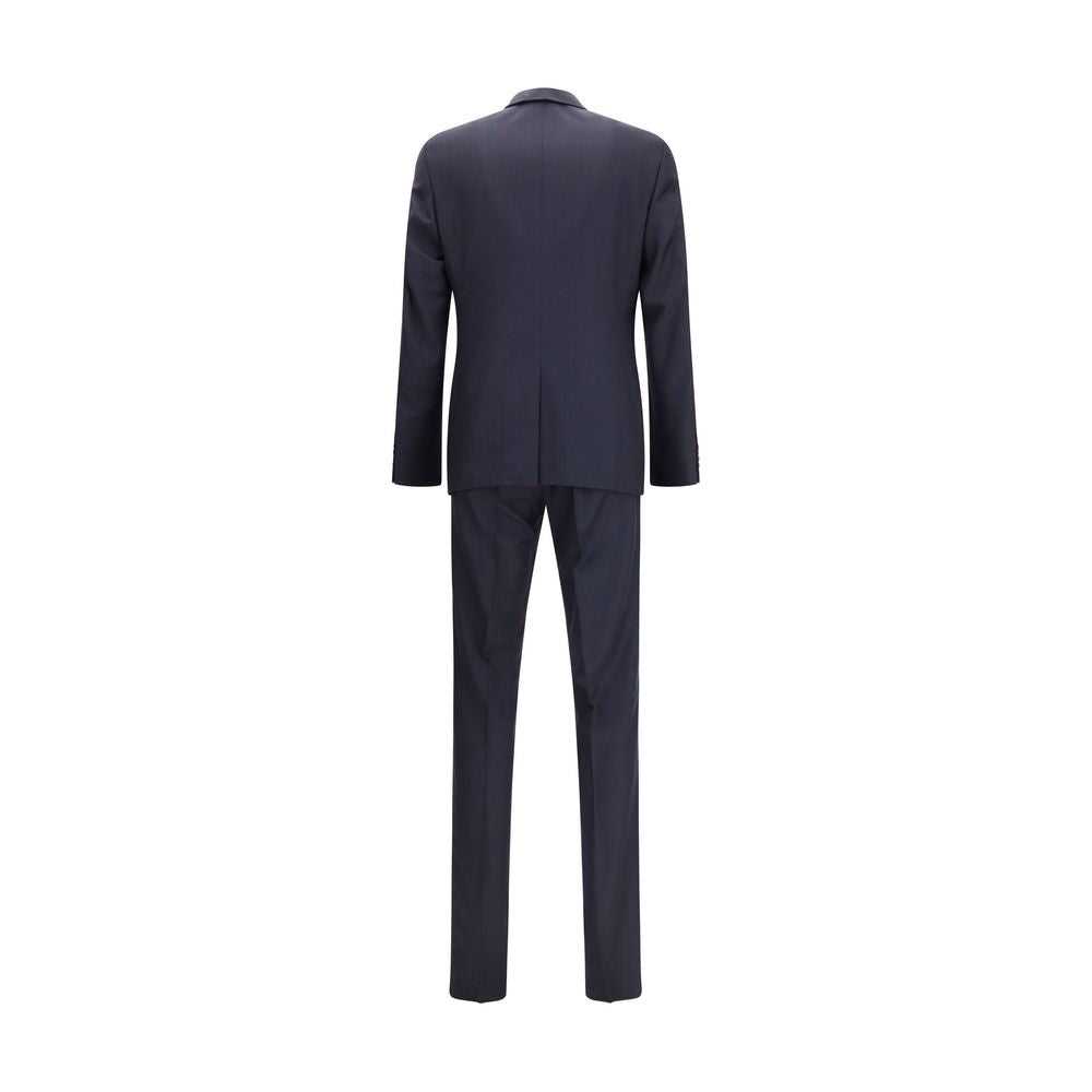 Prada Blue Fleece Wool Two-Piece Suit Prada