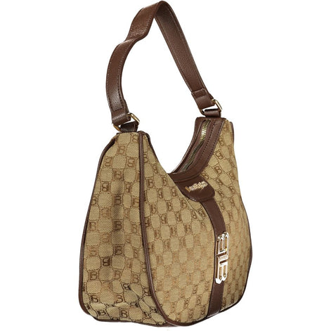Laura Biagiotti Beige Polyester Damenhandtasche