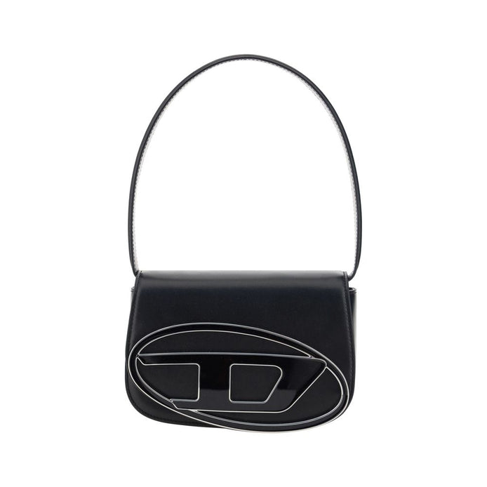 Diesel Black Calf Leather Bos Taurus Shoulder Bag Diesel