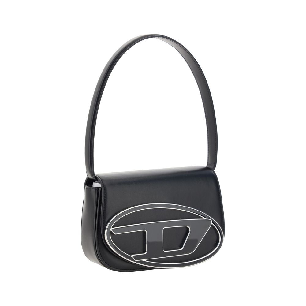 Diesel Black Calf Leather Bos Taurus Shoulder Bag Diesel