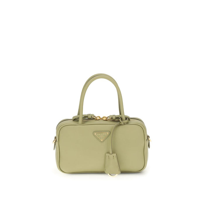 Prada Green Calf Leather Bos Taurus Handbag Prada