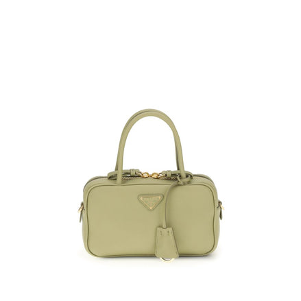 Prada Green Calf Leather Bos Taurus Handbag Prada