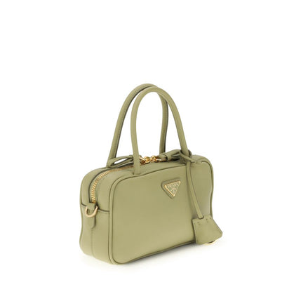 Prada Green Calf Leather Bos Taurus Handbag Prada