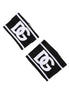 Dolce & Gabbana Black White DG Logo Cotton 1 Pair One Wristband Dolce & Gabbana
