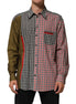 Dolce & Gabbana Multicolor Cotton Collared Checkered Shirt Dolce & Gabbana