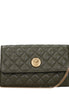 Versace Green Leather Clutch Bag Versace