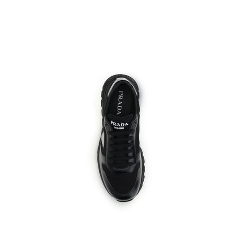 Prada Black Recycled Polyamide Athletic Sneakers Prada