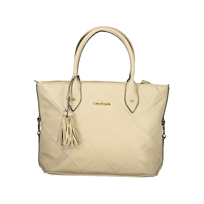 Laura Biagiotti Beige PVC Women Handbag Laura Biagiotti