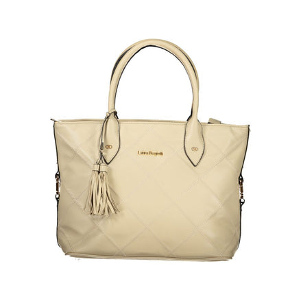 Laura Biagiotti Beige PVC Women Handbag Laura Biagiotti