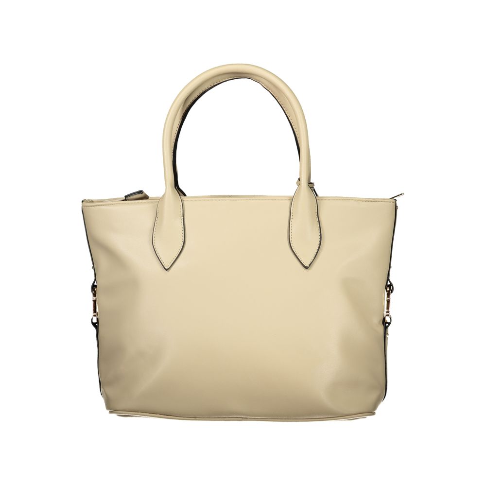 Laura Biagiotti Beige PVC Women Handbag Laura Biagiotti