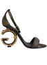 Dolce & Gabbana Multicolor DG Logo Heels Camouflage Sandals Shoes Dolce & Gabbana