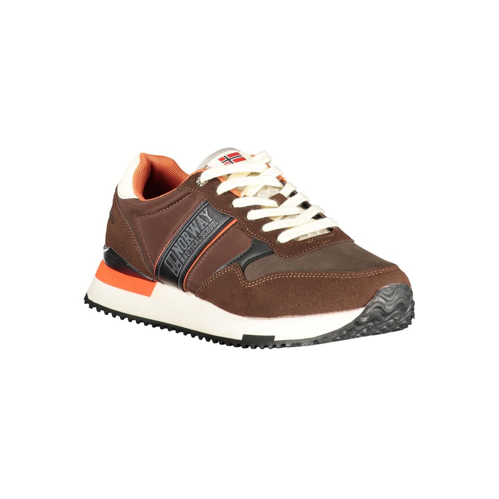 Norway 1963 Brown Polyester Men Sneaker Norway 1963