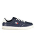 Tommy Hilfiger Blue Leather Men Sneaker Tommy Hilfiger