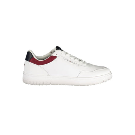 Tommy Hilfiger White Leather Men Sneaker Tommy Hilfiger