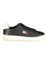 Tommy Hilfiger Black Leather Women Sneaker Tommy Hilfiger