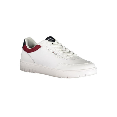 Tommy Hilfiger White Leather Men Sneaker Tommy Hilfiger