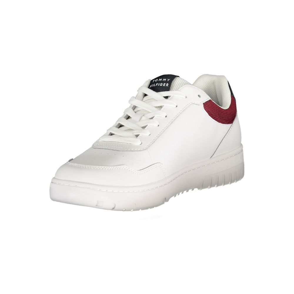 Tommy Hilfiger White Leather Men Sneaker Tommy Hilfiger