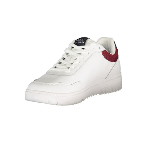 Tommy Hilfiger White Leather Men Sneaker Tommy Hilfiger