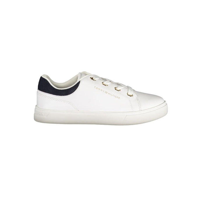 Tommy Hilfiger White Leather Women Sneaker Tommy Hilfiger