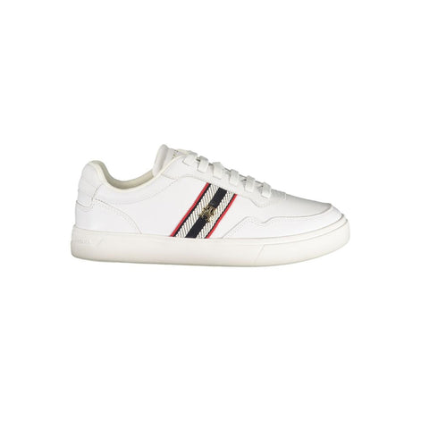 Tommy Hilfiger White Leather Women Sneaker Tommy Hilfiger