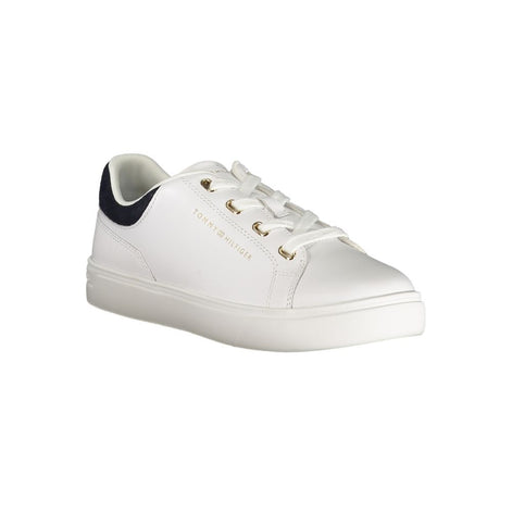 Tommy Hilfiger White Leather Women Sneaker Tommy Hilfiger