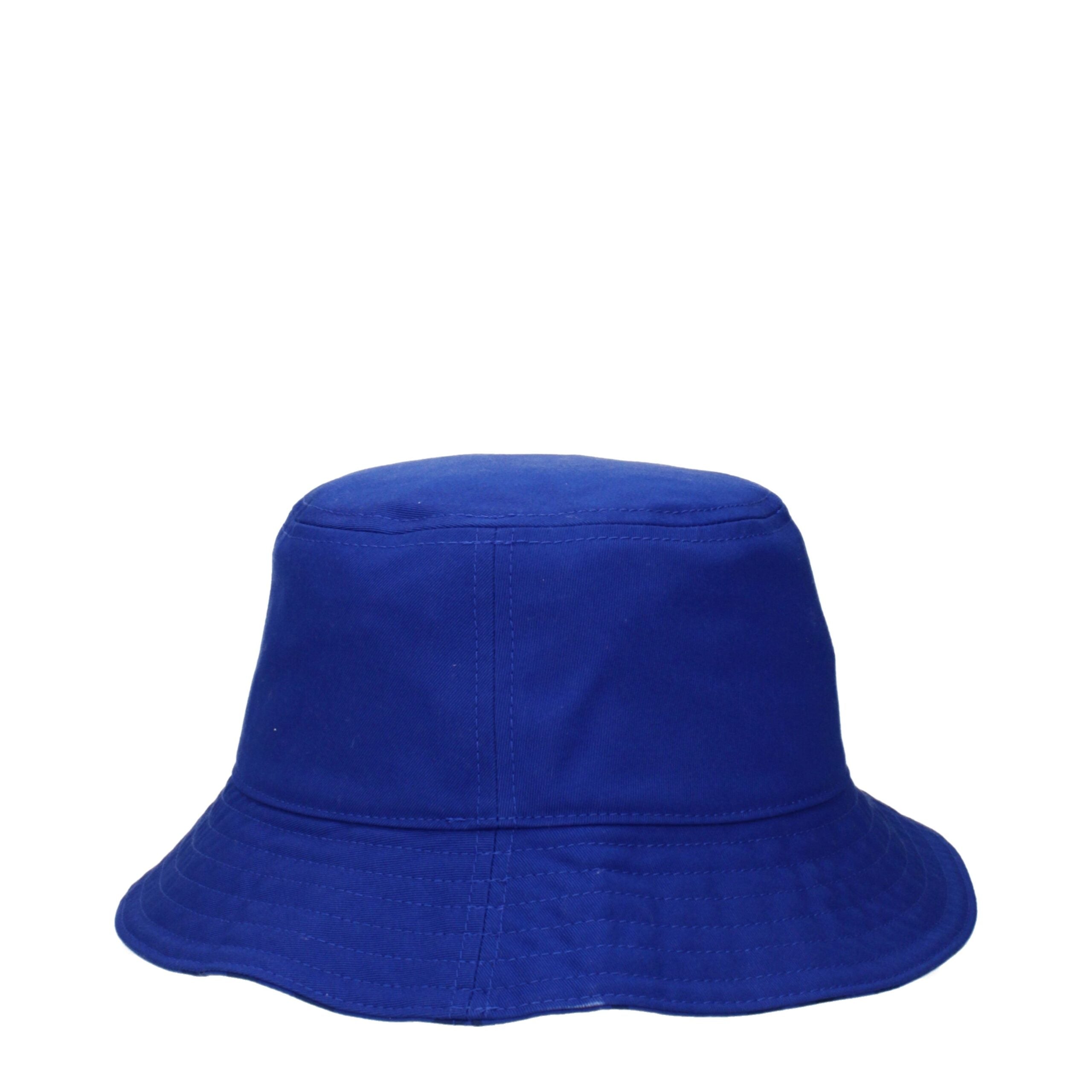 Burberry Blue Fabric Bucket Hat Burberry