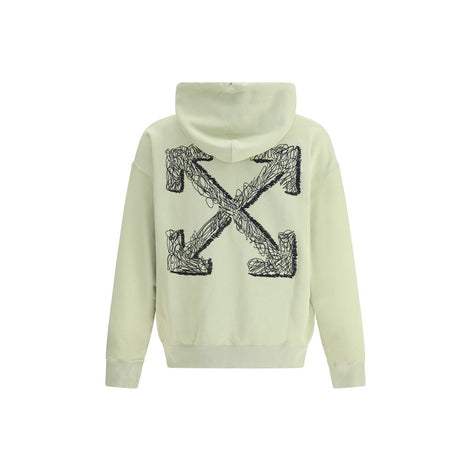 Off-White Bicolor Cotton Sweatshirt Off-White