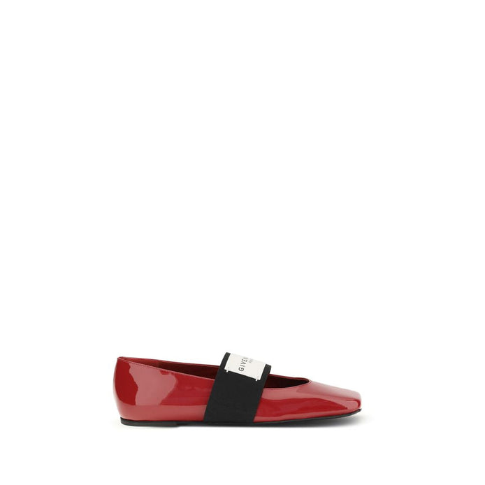 Givenchy Red Leather Ballet Flats Givenchy