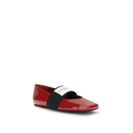 Givenchy Red Leather Ballet Flats Givenchy
