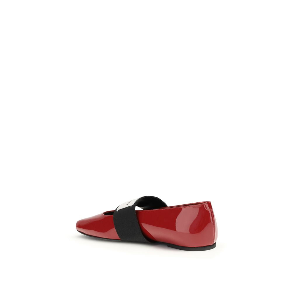 Givenchy Red Leather Ballet Flats Givenchy