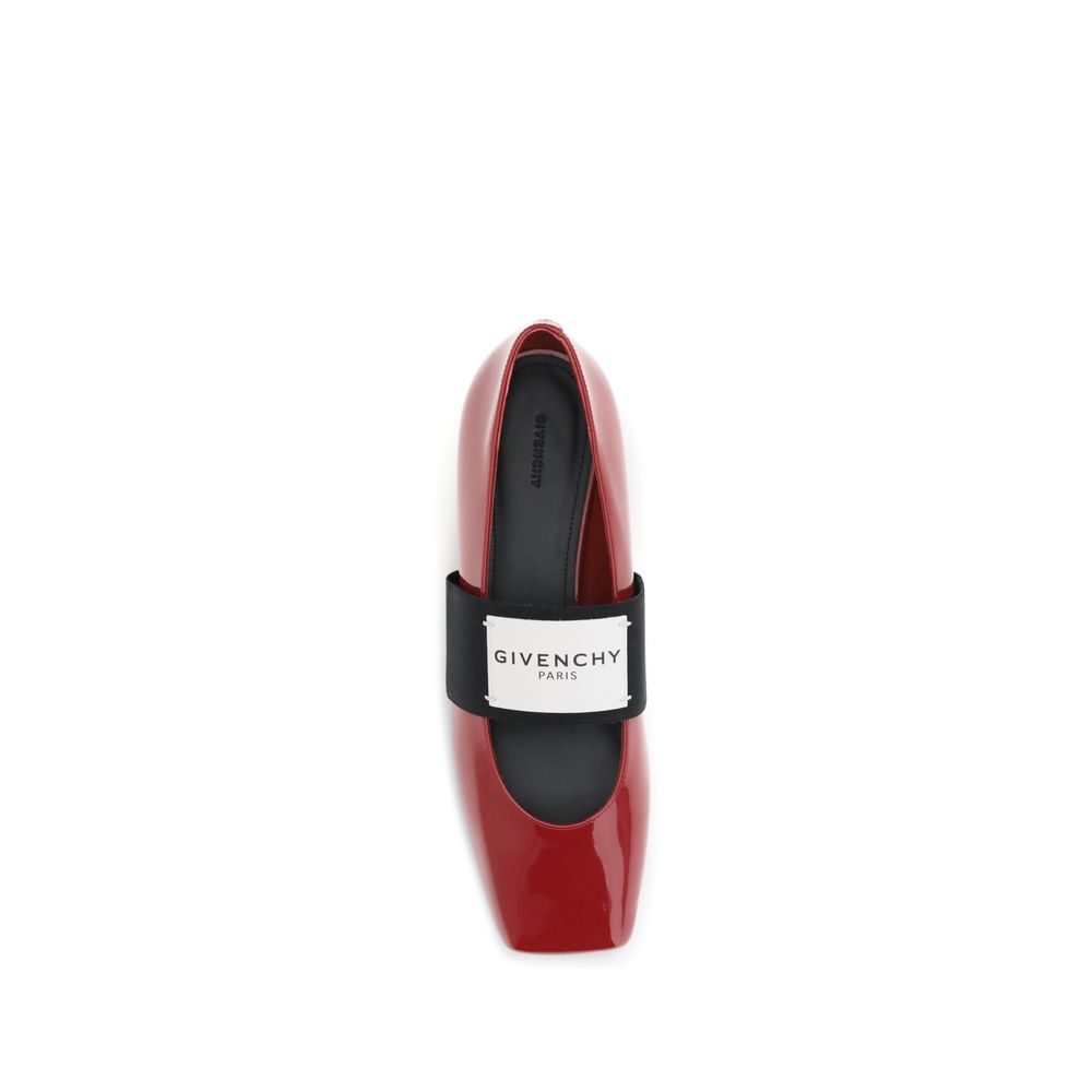 Givenchy Red Leather Ballet Flats Givenchy