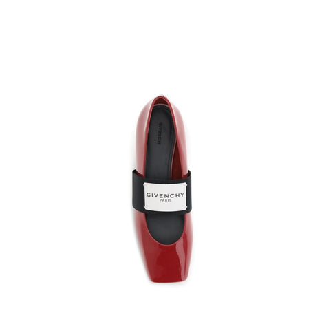 Givenchy Red Leather Ballet Flats Givenchy