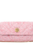 Versace Pink Fabric Clutch Bag Versace