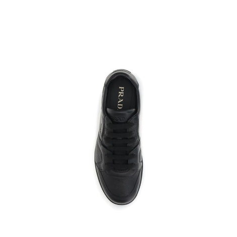 Prada Black Calf Leather Bos Taurus Sneakers Prada