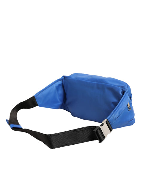 Dolce & Gabbana Blue Logo Plaque Nylon Waist Fanny Pack Men's Borse Bag Dolce & Gabbana