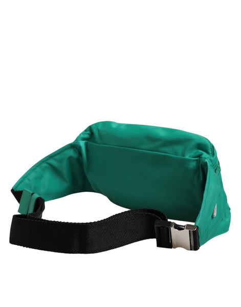 Dolce & Gabbana Green Logo Plaque Nylon Waist Fanny Pack Men's Borse Bag Dolce & Gabbana