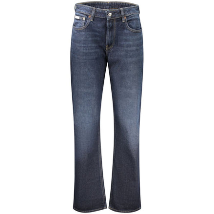 Calvin Klein Blue Cotton Women's High-Rise Jeans Calvin Klein