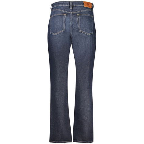 Calvin Klein Blue Cotton Women's High-Rise Jeans Calvin Klein