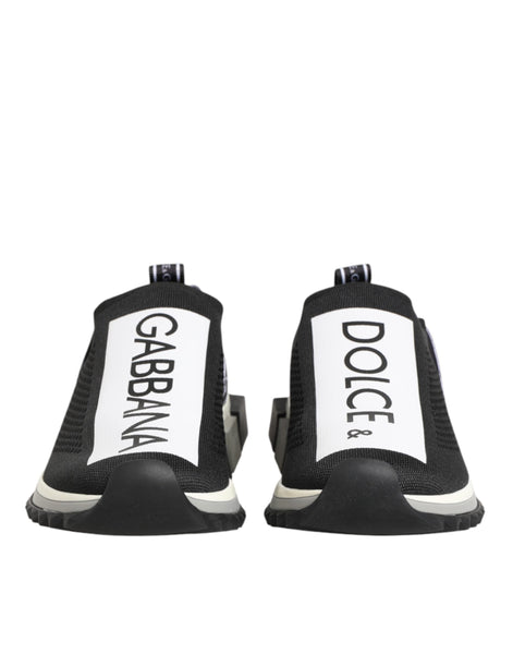 Dolce & Gabbana Black Slip On Sorrento Men Sneakers Shoes Dolce & Gabbana